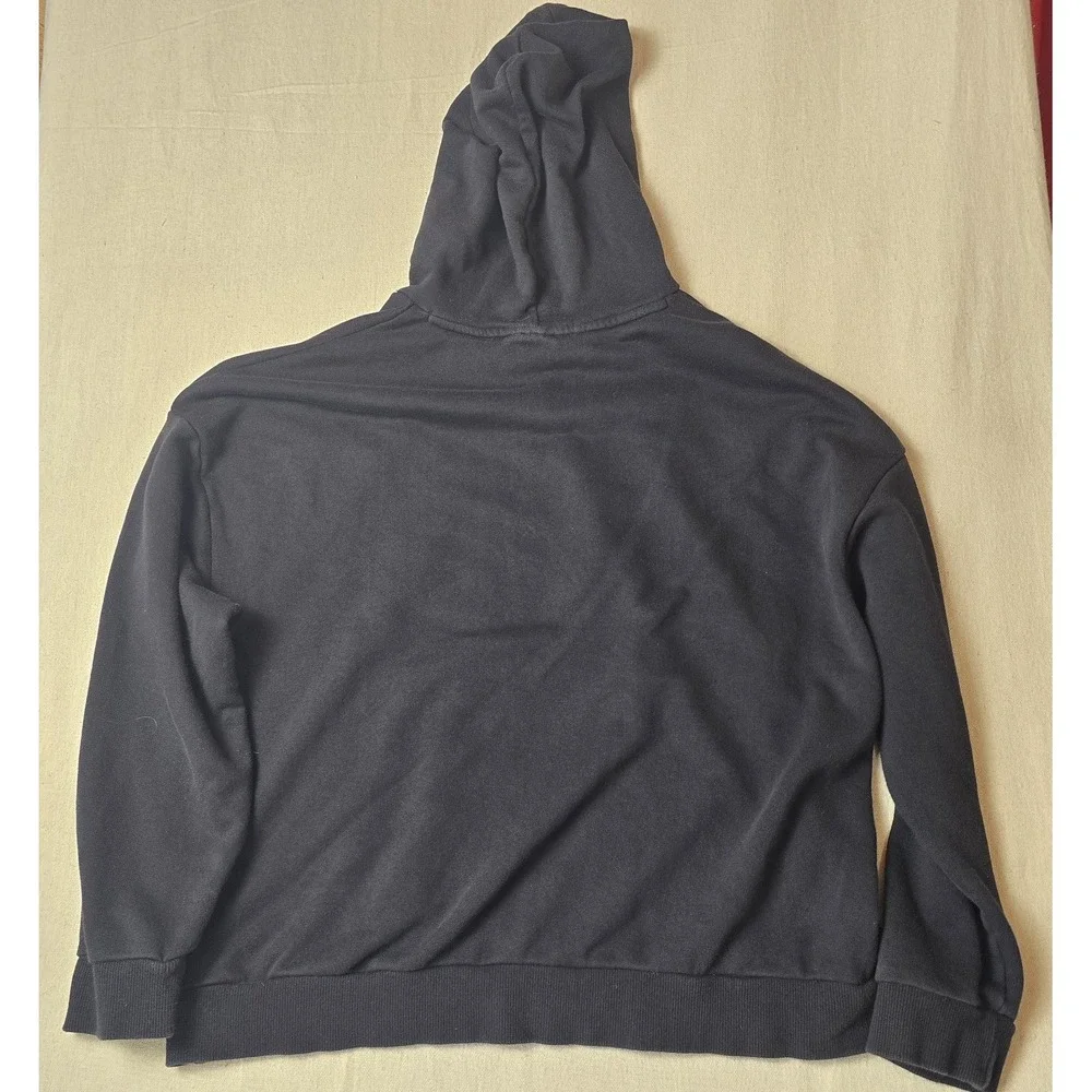 PUMA Hoodie Women's XL Black Pullover Sweatshirt‎ Fleece Logo Athletic Casual